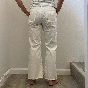 FIDELITY White Fit &Flare High Rise Pants Sz 30